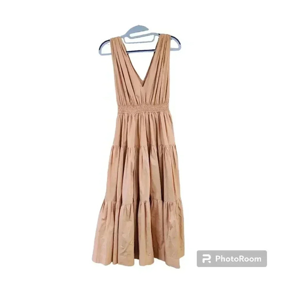 SWF Tiered Maxi Dress - Brown S - Picture 2 of 4